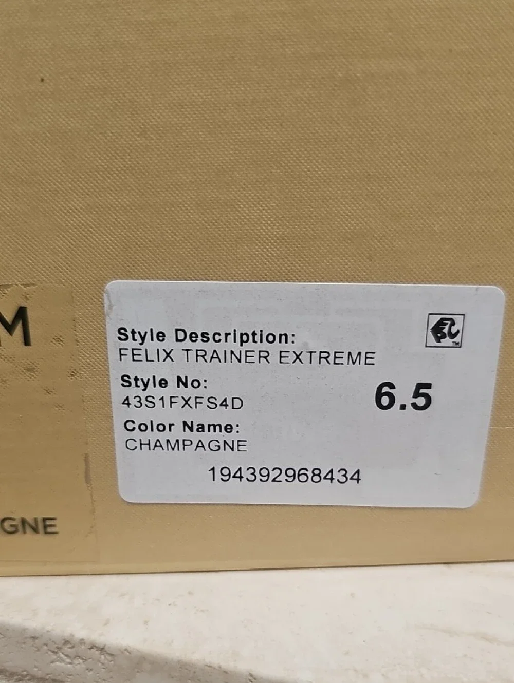 Michael Kors Beige and Gold Slip-On MK Trainer Sneakers